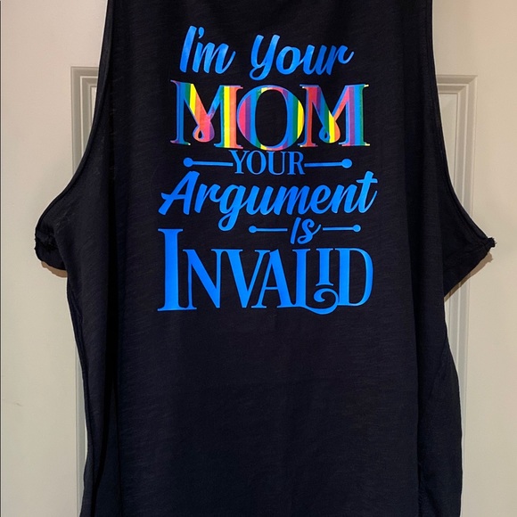 Custom Mom Distressed Style Tank - Picture 2 of 2